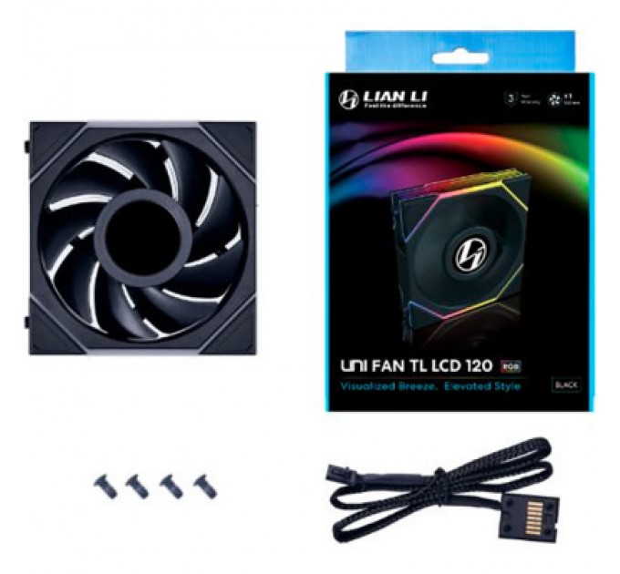 Lian Li Кулер до корпусу Lian Li TL LCD 120-1, Black Cooler (G99.12TLLCD1B.00)