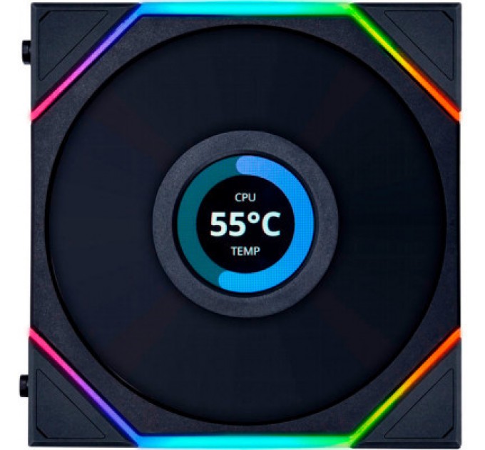 Lian Li Кулер до корпусу Lian Li TL LCD 120-3, Black Cooler (G99.12TLLCD3B.00)