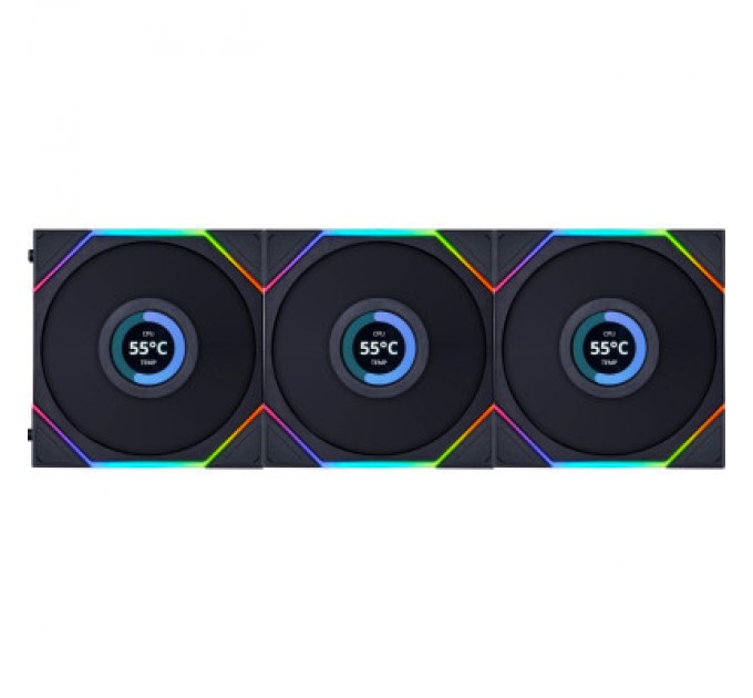 Lian Li Кулер до корпусу Lian Li TL LCD 120-3, Black Cooler (G99.12TLLCD3B.00)