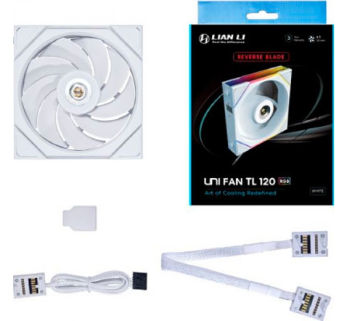 Lian Li Кулер до корпусу Lian Li TLLCD 120-1, White Cooler (G99.12TLLCD1W.00)