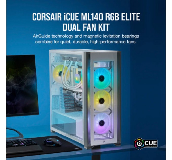 Corsair Кулер до корпусу Corsair ML140 RGB Elite Premium Dual Pack (CO-9050119-WW)