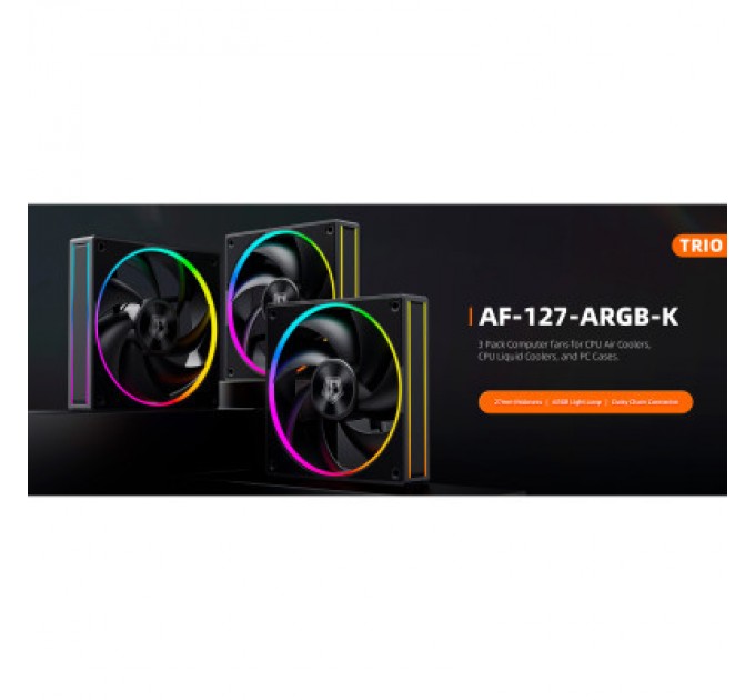 ID-Cooling Кулер до корпусу ID-Cooling AF-127-ARGB-K