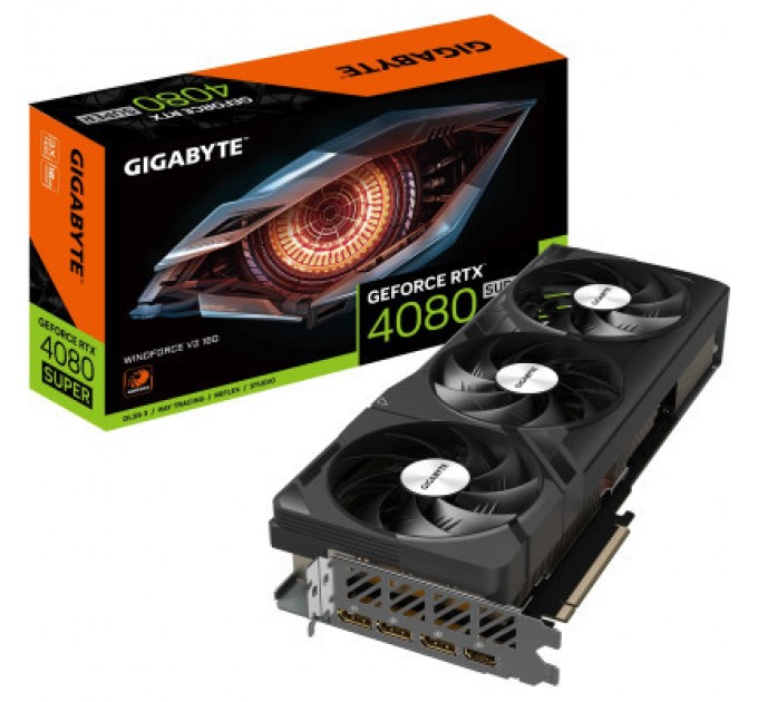 GIGABYTE Відеокарта GIGABYTE GeForce RTX4080 SUPER 16Gb WINDFORCE V2 (GV-N408SWF3V2-16GD)