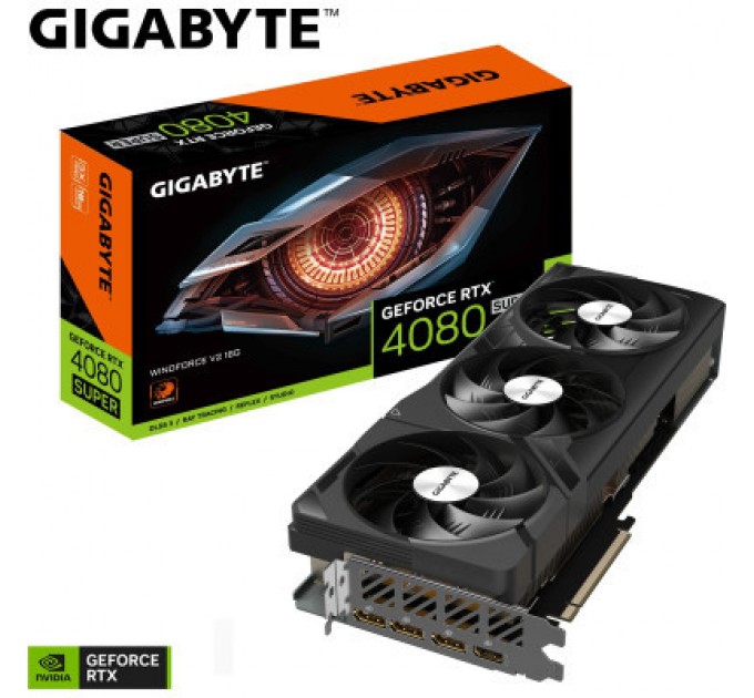 GIGABYTE Відеокарта GIGABYTE GeForce RTX4080 SUPER 16Gb WINDFORCE V2 (GV-N408SWF3V2-16GD)