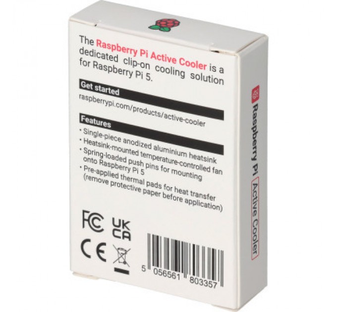Raspberry Pi Радіатор охолодження Raspberry Pi with fan for Raspberry Pi 5 (SC1148/OFI118)