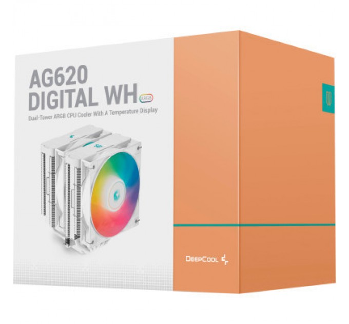 Deepcool Кулер до процесора Deepcool AG620 Digital WH ARGB (R-AG620-WHADMN-G-2)