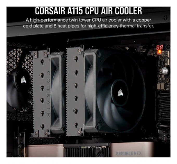 Corsair Кулер до процесора Corsair A115 Black (CT-9010011-WW)