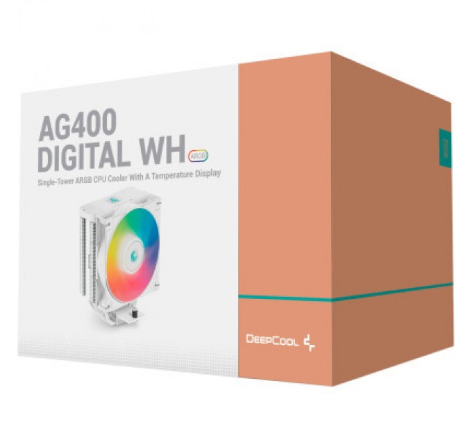 Deepcool Кулер до процесора Deepcool AG400 DIGITAL WH ARGB