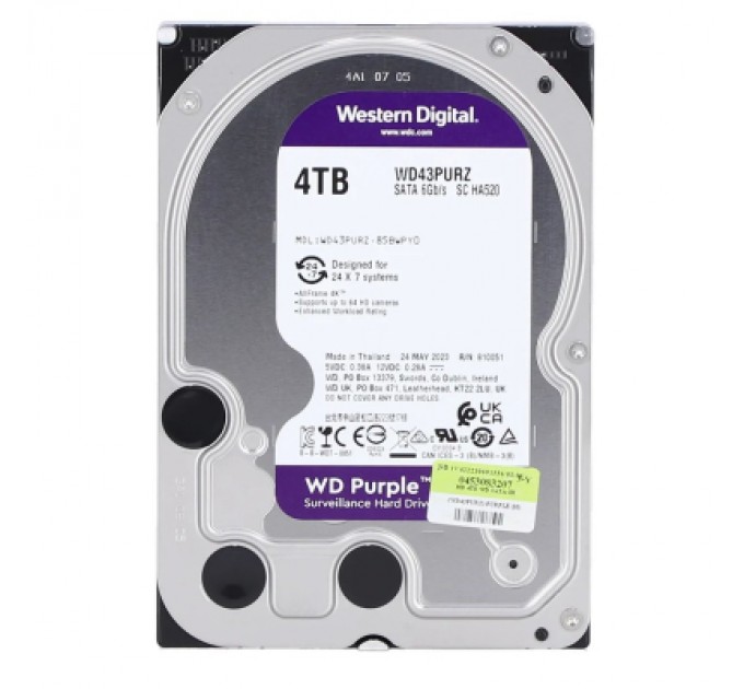 WESTERN DIGITAL Жорсткий диск 3.5" 4TB WD (WD43PURZ)