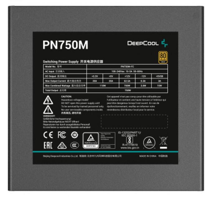 Deepcool Блок живлення Deepcool 750W (PN750M)