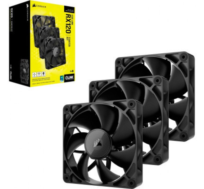 Corsair Кулер до корпусу Corsair iCUE Link RX120 PWM Triple Pack (CO-9051010-WW)