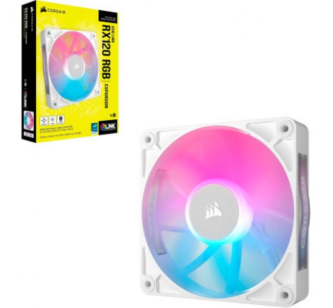 Corsair Кулер до корпусу Corsair iCUE Link RX120 RGB PWM White (CO-9051021-WW)