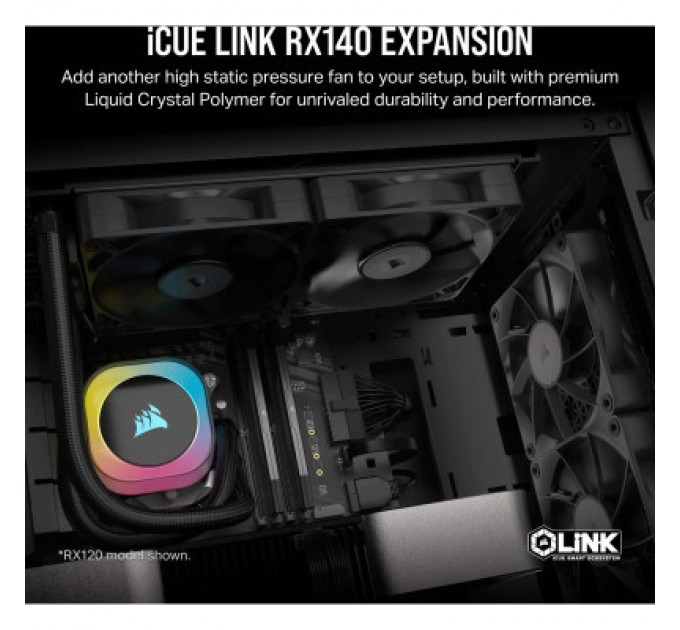 Corsair Кулер до корпусу Corsair iCUE Link RX140 PWM (CO-9051011-WW)