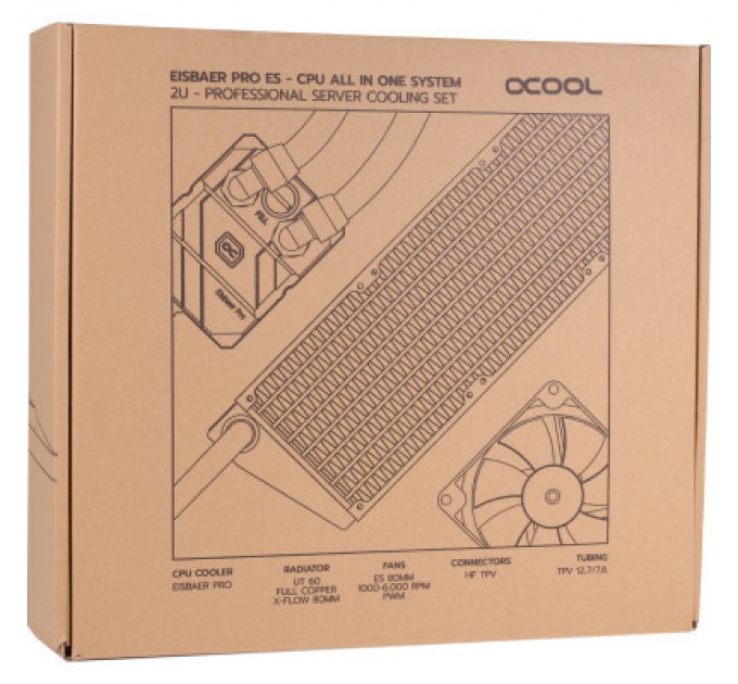 Alphacool Система рідинного охолодження Alphacool PRO ES TRIPLE/80MM (11972)