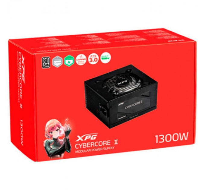 ADATA Блок живлення ADATA 1300W (CYBERCOREII1300P-BKCEU)