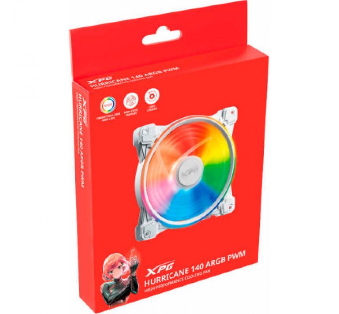 ADATA Кулер до корпусу ADATA HURRICANE140ARGBPWMWHCWW