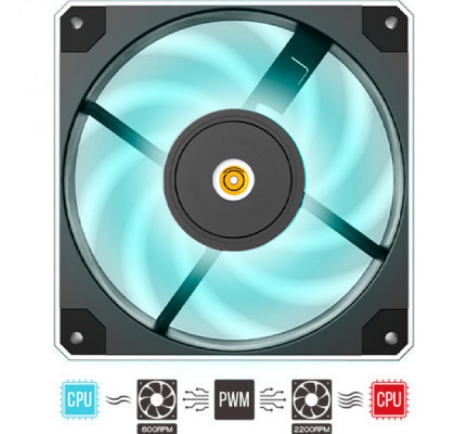 MONTECH Кулер до корпусу MONTECH METAL 120 PWM