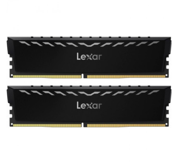 Lexar Модуль пам'яті для комп'ютера DDR4 32GB (2x16GB) 3600 MHz THOR Black Lexar (LD4U16G36C18LG-RGD)