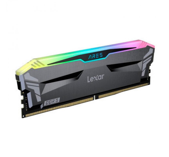Lexar Модуль пам'яті для комп'ютера DDR4 32GB (2x16GB) 3600 MHz Ares RGB Black Lexar (LD4BU016G-R3600GDLA)