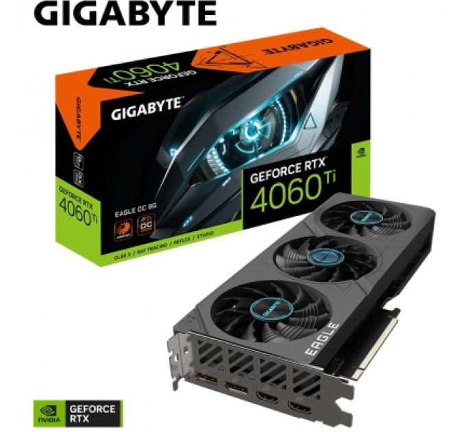 GIGABYTE Відеокарта GIGABYTE GeForce RTX4060Ti 8Gb EAGLE OC (GV-N406TEAGLE OC-8GD)