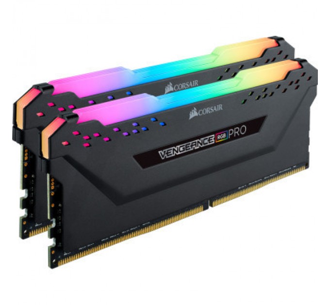 Corsair Модуль пам'яті для комп'ютера DDR4 32GB (2x16GB) 3600 MHz Vengeance RGB Pro Corsair (CMW32GX4M2D3600C18)
