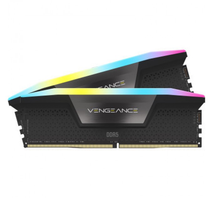 Corsair Модуль пам'яті для комп'ютера DDR5 32GB (2x16GB) 6000 MHz Vengeance RGB Black Corsair (CMH32GX5M2E6000Z36)