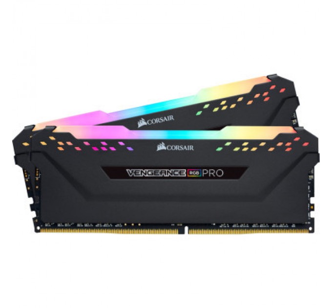 Corsair Модуль пам'яті для комп'ютера DDR4 64GB (2x32GB) 3600 MHz Vengeance RGB Pro Corsair (CMW64GX4M2D3600C18)