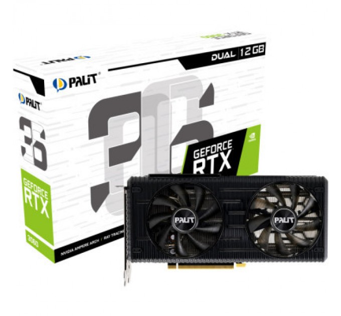 Palit Відеокарта Palit GeForce RTX3060 12Gb Dual (NE63060019K9-190AD)