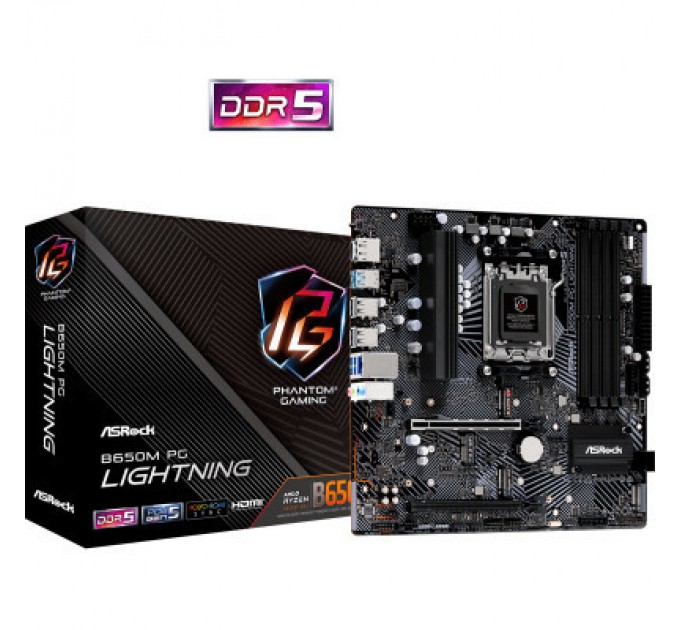 ASRock Материнська плата ASRock B650M PG LIGHTNING