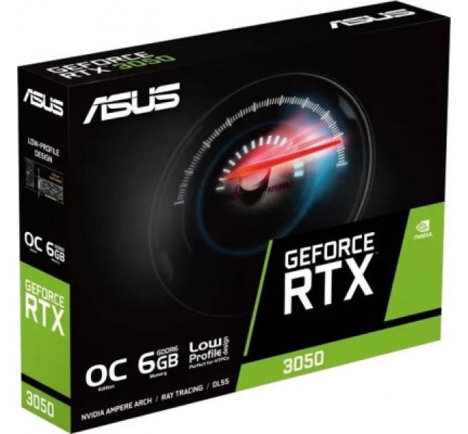 ASUS Відеокарта ASUS GeForce RTX3050 6Gb OC LP BRK (RTX3050-O6G-LP-BRK)