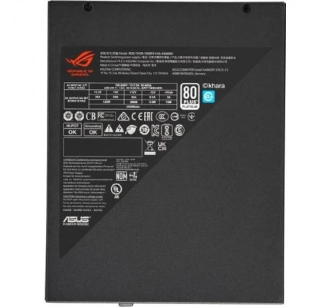 ASUS Блок живлення ASUS ROG THOR 1000W 80+ Platinum (90YE00L6-B0NA00)