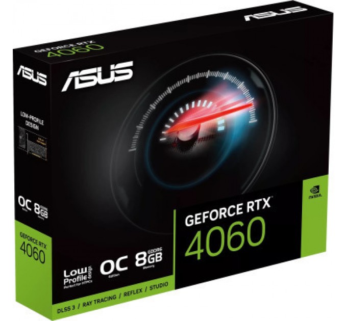 ASUS Відеокарта ASUS GeForce RTX4060 8Gb OC LP (RTX4060-O8G-LP-BRK)