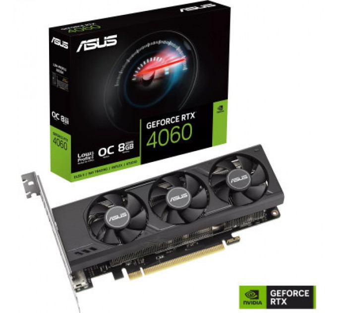 ASUS Відеокарта ASUS GeForce RTX4060 8Gb OC LP (RTX4060-O8G-LP-BRK)