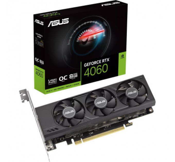 ASUS Відеокарта ASUS GeForce RTX4060 8Gb OC LP (RTX4060-O8G-LP-BRK)