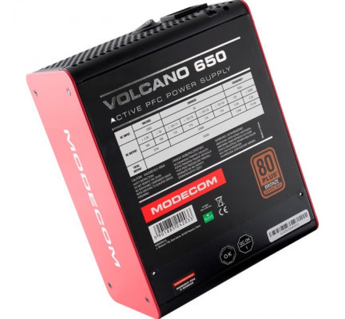 Modecom Блок живлення Modecom 650W (ZAS-MC85-SM-650-ATX-VOLCA)