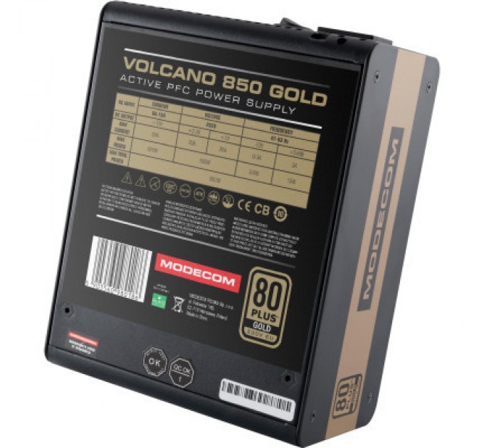 Modecom Блок живлення Modecom 850W (ZAS-MC92-SM-850-ATX-VOLCA)