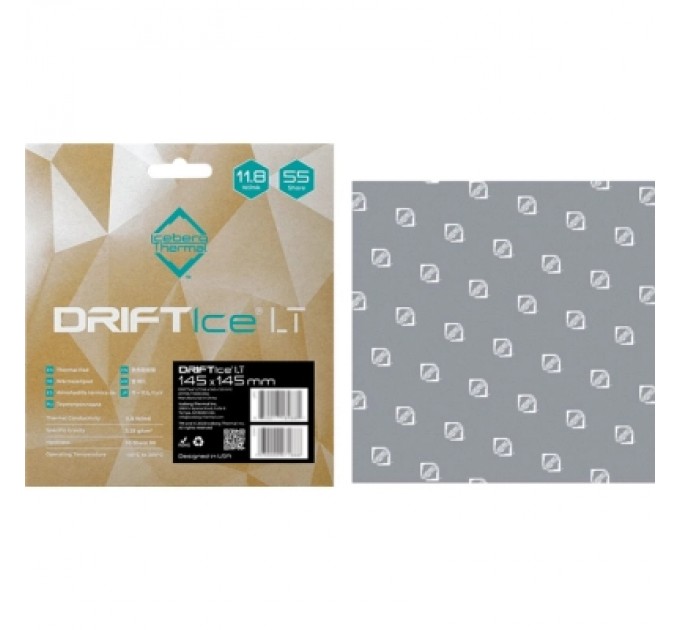 Iceberg Thermal Термопрокладка Iceberg Thermal DRIFTIce LT Thermal Pad 145mmx145mm 0.5mm (DTP05-T05D0-00A)