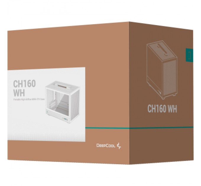 Deepcool Корпус Deepcool CH160 White (R-CH160-WHNGI0-G-1)