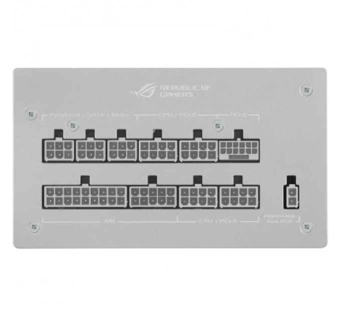 ASUS Блок живлення ASUS 1000W ROG Strix PCIE5 Gold Aura White Edition (90YE00P5-B0NA00)