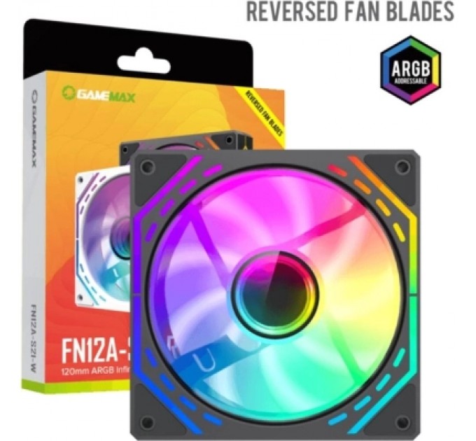 Gamemax Кулер до корпусу Gamemax FN12A-S2I-R