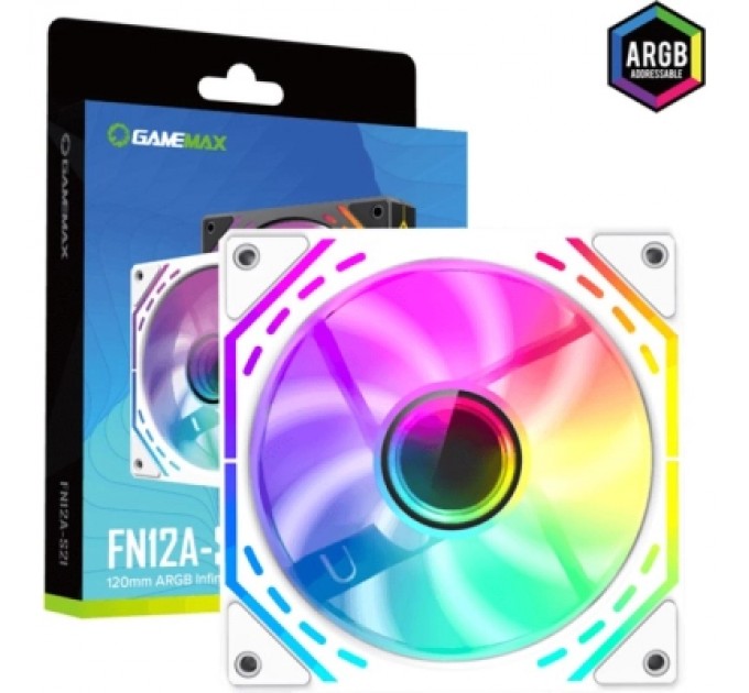 Gamemax Кулер до корпусу Gamemax FN12A-S2I-W