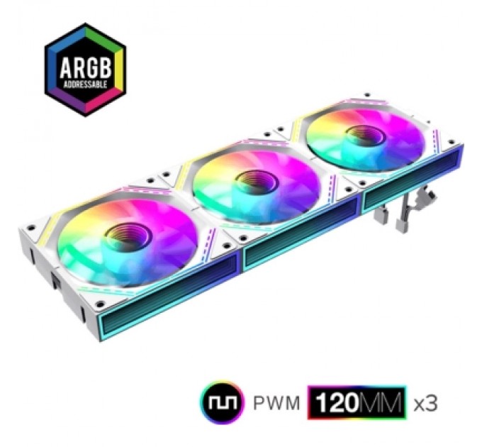 Gamemax Кулер до корпусу Gamemax FN12A-S3I-W