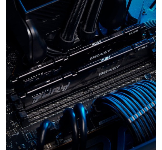 Kingston Fury (ex.HyperX) Модуль пам'яті для комп'ютера DDR5 16GB (2x8GB) 5600 MHz Beast Kingston Fury (ex.HyperX) (KF556C36BBEK2-16)
