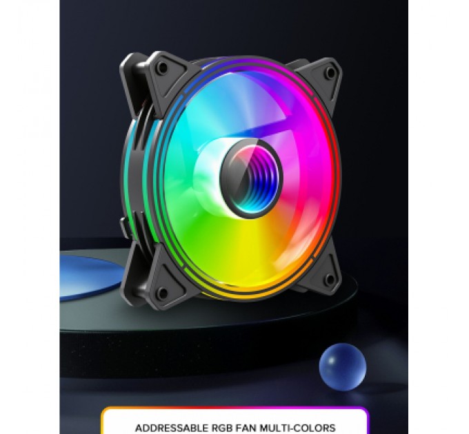 Gamemax Кулер до корпусу Gamemax FN-12Rainbow-Q-Infinity