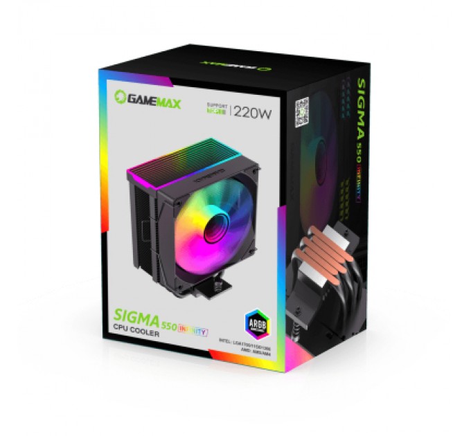 Gamemax Кулер до процесора Gamemax Sigma 550 Infinity BK