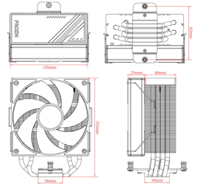 ID-Cooling Кулер до процесора ID-Cooling FROZN A410 Black