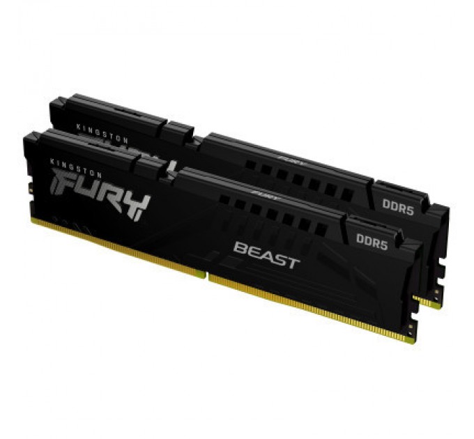 Kingston Fury (ex.HyperX) Модуль пам'яті для комп'ютера DDR5 16GB (2x8GB) 5600 MHz Beast Kingston Fury (ex.HyperX) (KF556C36BBEK2-16)