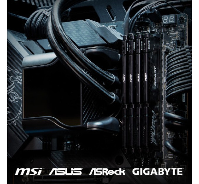 Kingston Fury (ex.HyperX) Модуль пам'яті для комп'ютера DDR5 16GB (2x8GB) 5600 MHz Beast Kingston Fury (ex.HyperX) (KF556C36BBEK2-16)