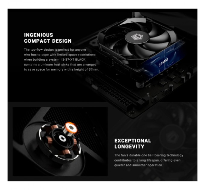 ID-Cooling Кулер до процесора ID-Cooling IS-37-XT Black