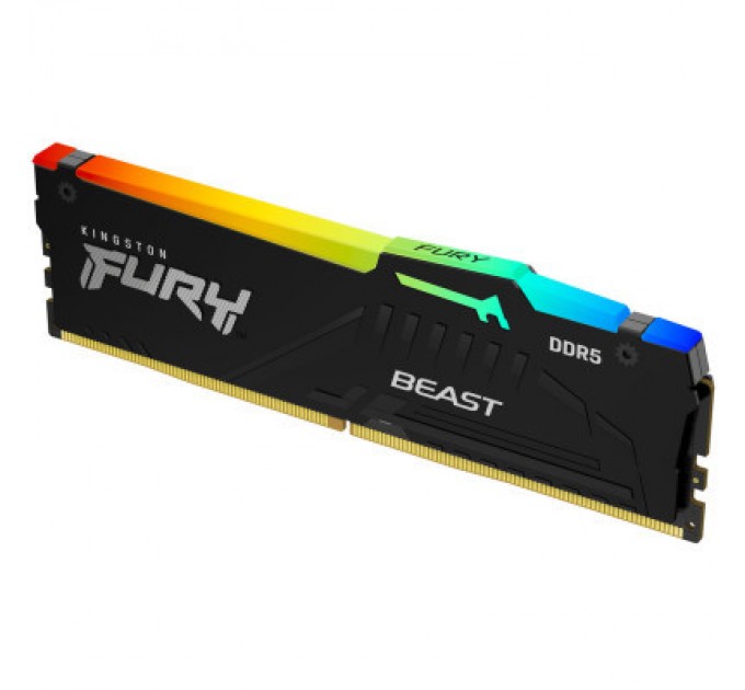Kingston Fury (ex.HyperX) Модуль пам'яті для комп'ютера DDR5 32GB 5200 MHz Beast RGB EXPO Kingston Fury (ex.HyperX) (KF552C36BBEA-32)